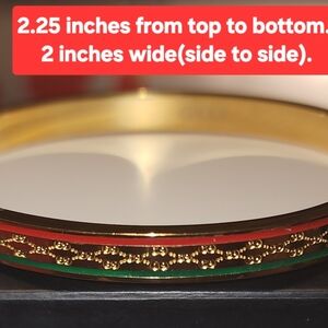 Gucci Gold and Green Bracelet